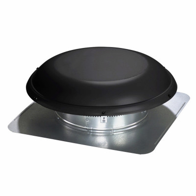 AIR VENT 97692 ROUND STATIC ROOF VENT, BLACK, 144 SQ. I