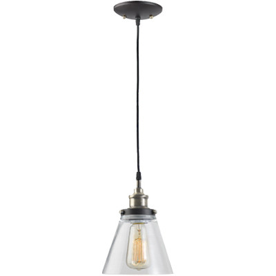 GLOBE 64750 PENDANT LIGHT FIXTURE, CLEAR GLASS, ANTI