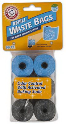 Petmate 71038 DISPOSABLE WASTE BAG REFILLS, 90-CT.
