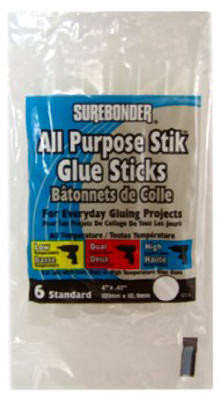 FPC CORPORATION DT-6 GLUE STICK, CLEAR, .44 X 4-IN., 6-PK.