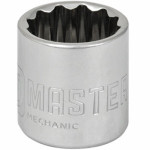APEX TOOL GROUP 120676 METRIC SOCKET, 12-POINT, 3/8-IN. DRIVE, 