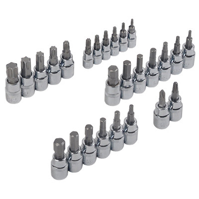 APEX TOOL GROUP DR81144S SPECIALTY SOCKET BIT SET, 26-PC.