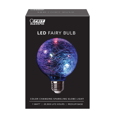 FEIT ELECTRIC FY/G25/RGB/CR/LED LED FAIRY GLOBE LIGHT, G25, MULTI-COLOR 