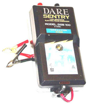 DARE PRODUCTS DSB 100 SENTRY SERIES ELECTRIC FENCE ENERGIZER, 