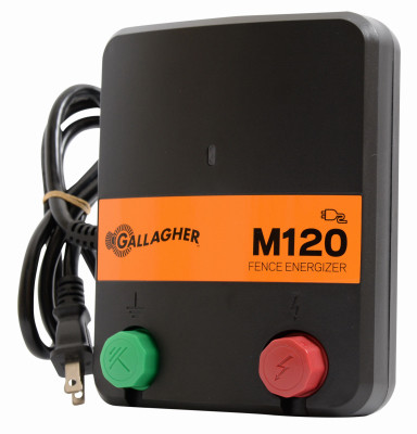 GALLAGHER NORTH AMERICA G330434 ELECTRIC FENCE CHARGER, M120, 1.2 STORED
