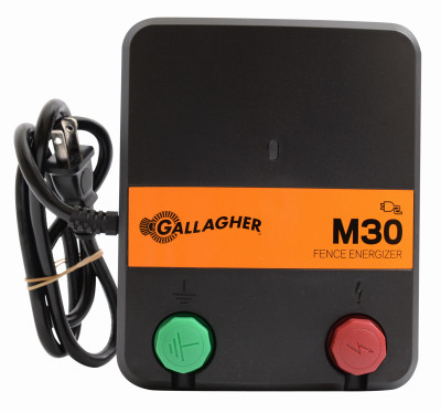 GALLAGHER NORTH AMERICA G331434 ELECTRIC FENCE CHARGER, M30, 0.3 JOULES,