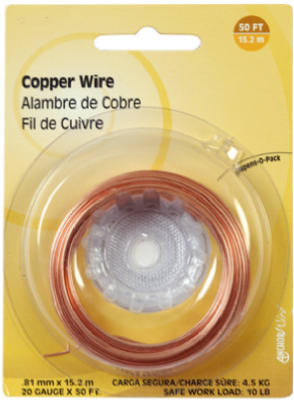 HILLMAN GROUP 123127 16-GAUGE COPPER WIRE, 25-FT.