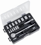 APEX TOOL GROUP 119009 24-PC. SAE SOCKET SET, 1/4 & 3/8-IN. DRI