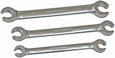 APEX TOOL GROUP 699850 3-PIECE SAE FLARE NUT WRENCH SET