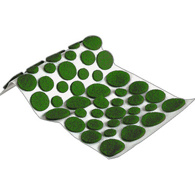 RICHELIEU HARDWARE F32032TV FELT PADS, SELF-ADHESIVE, GREEN, ASSORTE