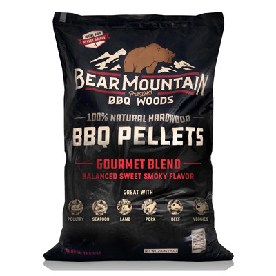 LIGNETICS FK99 BBQ HARDWOOD PELLETS, GOURMET, 20-LB.