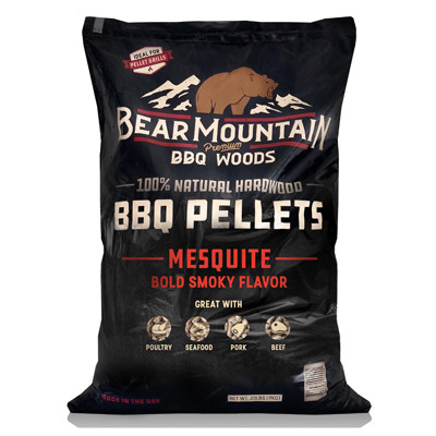 LIGNETICS FK17 BBQ HARDWOOD PELLETS, MESQUITE, 20-LB.