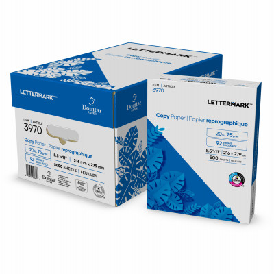 DOMTAR PAPER 851001 WHITE BOND COPIER PAPER, 500 SHEETS, 8-1