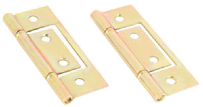 PRIME LINE PRODUCTS 161497 BI-FOLD DOOR HINGE, NON-MORTISE, BRASS-P