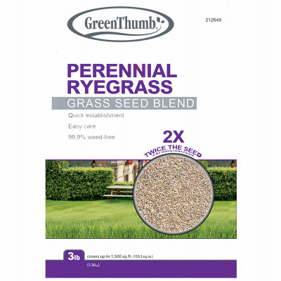 BARENBRUG USA GTPRG3 PERENNIAL RYEGRASS SEED MIX, 3-LBS., COV