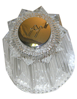LARSEN SUPPLY CO., INC. HC-233 WINDSOR HOT FAUCET HANDLE, CLEAR WITH CH