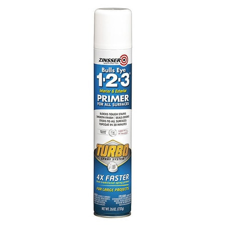 ZINSSER 343746 BULLS EYE 1-2-3 TURBO PRIMER, WHITE, 26-