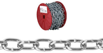 APEX TOOL GROUP 0722957 2/0 BLUE PASSING LINK CHAIN, 50-FT.