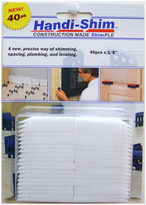 WATMAN INC HS1840WH CONSTRUCTION SHIMS, WHITE, 1/8-IN., 40-C