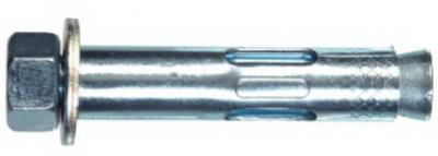 HILLMAN GROUP 370806 HEX NUT SLEEVE ANCHOR, STEEL/ZINC, 1/2 X