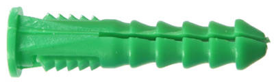HILLMAN GROUP 370332 HILLMAN WALL ANCHOR, GREEN RIBBED PLASTI
