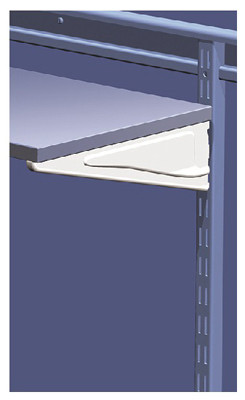 CLOSETMAID 386200 10-IN. WHITE SHELF TRACK BRACKET