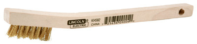 LINCOLN ELECTRIC KH582 WIREDUSTERBRUSH,7ROWS,7COLUMNS,BRASS