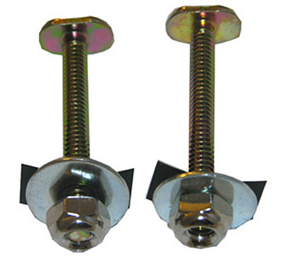 LARSEN SUPPLY CO., INC. 04-3641 BRASS-PLATED TOILET BOLTS WITH NUTS AND 