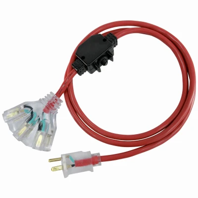 PT HO WAH GENTING 815827 OUTDOOR EXTENSION CORD, RED, 14/3, 50-FT