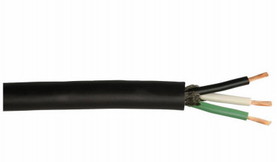 COLEMAN CABLE 55039604 BLACK SERVICE CORD, 12/3 SJEOOW, 250-FT.