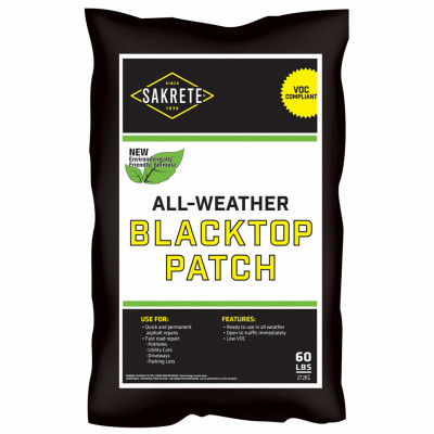 SAKRETE 60200240 ALL WEATHER BLACKTOP PATCH, 60-LB.