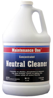 TRUE VALUE MFG COMPANY M13-GL NEUTRAL CLEANER, GALLON