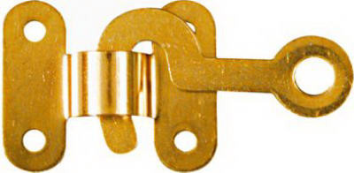 NATIONAL MANUFACTURING SALES CO. N211-938 BRASS HOOK/ STAPLE, 2-PK.
