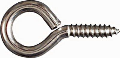 NATIONAL MANUFACTURING SALES CO. N220-467 SCREW EYE, #4 LARGE, STAINLESS STEEL