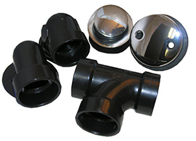 LARSEN SUPPLY CO., INC. 03-4941 BATHTUB WASTE/OVERFLOW ASSEMBLY, TIP TOE