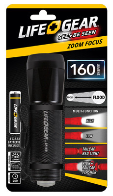 DORCY INTERNATIONAL LG09-60589-SA4 FLASHLIGHT ZOOM FOCUS 240LM