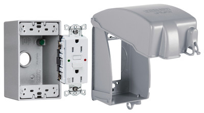 RACO MKG4280SS RECEPTACLE KIT, VERTICAL, GFCI