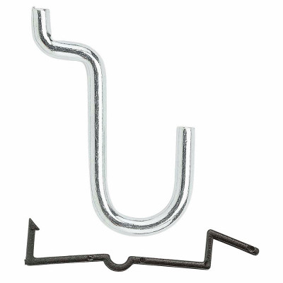 NATIONAL MANUFACTURING SALES CO. N180-023 PEGBOARD CURVED ANGLE HOOK, 1/2-IN., 8-P