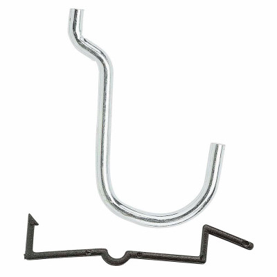 NATIONAL MANUFACTURING SALES CO. N180-024 PEGBOARD CURVED ANGLE HOOK, GALVANIZED S