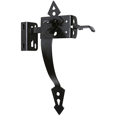 NATIONAL MANUFACTURING SALES CO. N109-040 THUMB GATE LATCH, HEAVY-DUTY, BLACK
