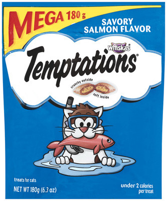 MARS PETCARE US INC 10162829 TEMPTATIONS CAT TREATS, SAVORY SALMON, 6