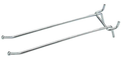 NATIONAL MANUFACTURING SALES CO. N180-038 PEGBOARD DOUBLE ANGLE HOOK, GALVANIZED S