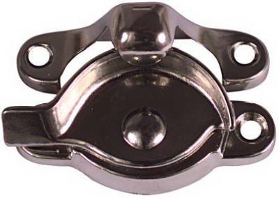 NATIONAL MANUFACTURING SALES CO. N148-767 WINDOW SASH LOCK, NICKEL-TONE