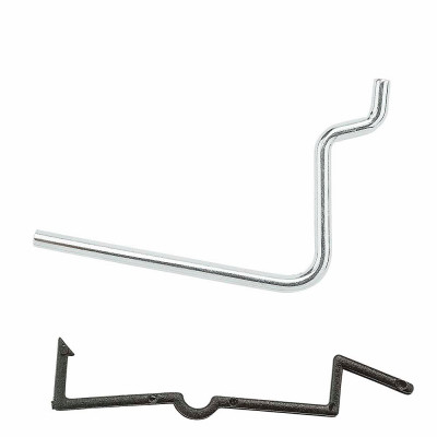 NATIONAL MANUFACTURING SALES CO. N180-005 PEGBOARD ANGLE HOOK, 1/8-IN. ROD, GALVAN