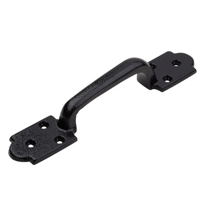 NATIONAL MANUFACTURING SALES CO. N100-055 ARCHED GATE PULL, BLACK, 9-IN.