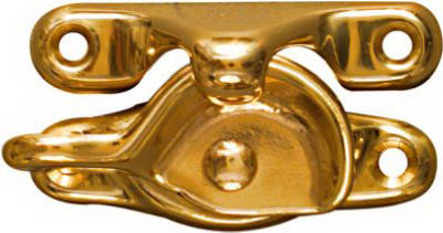 NATIONAL MANUFACTURING SALES CO. N198-150 WINDOW SASH LOCK, POLISHED SOLID BRASS