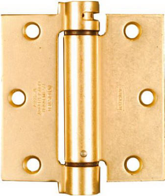NATIONAL MANUFACTURING SALES CO. N184-556 MORTISE SPRING HINGE, BRASS, 3.5 X 3.5-I