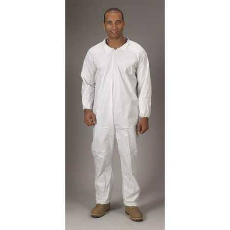 MICROMAX 364173 COVERALLS,ELASTIC WRIST,ANKLES,L,PK25