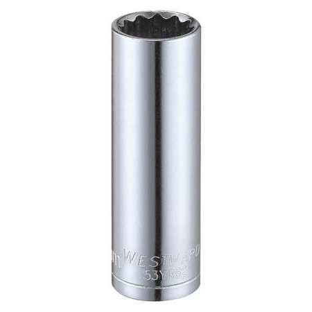 WESTWARD 53YR62 SOCKET 1/4 DRIVE METRIC 12MM SOCKET SZ