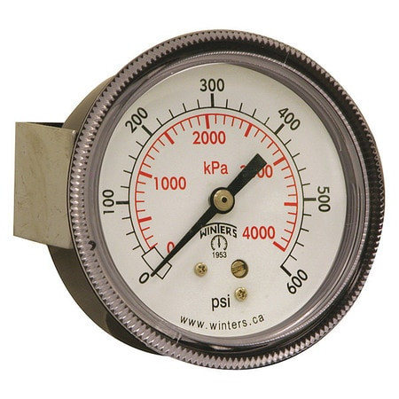 WINTERS INSTRUMENTS P9U901454UC PRESSURE GAUGE 2-1/2 DIAL SIZE BLACK